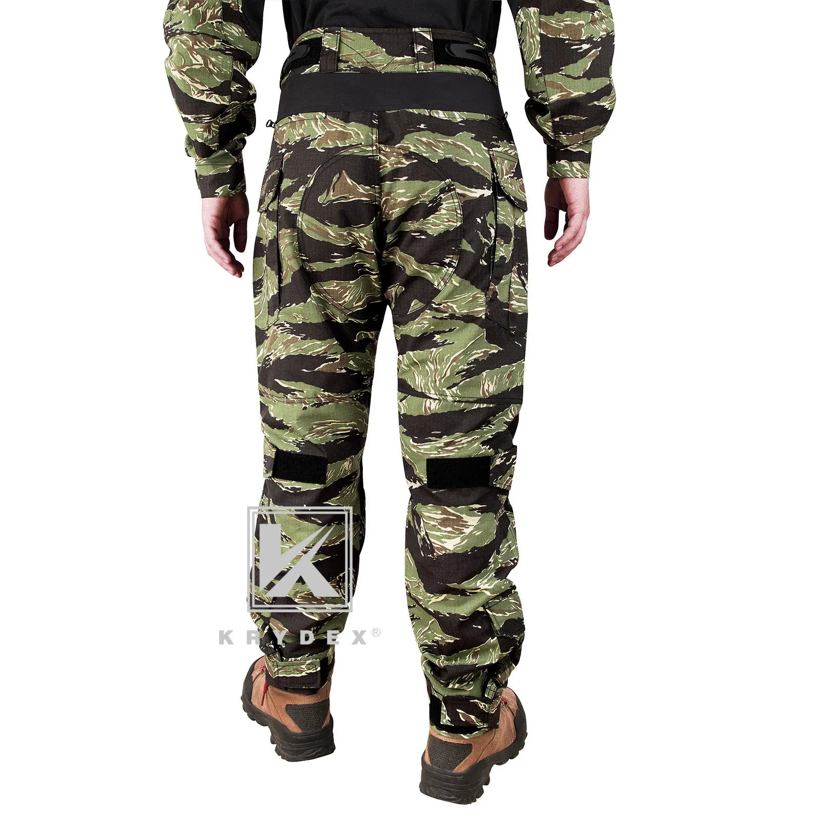 Imagem -02 - Krydex-camuflagem Calças de Combate Tático Calças de Combate Joelheiras Outdoor Caça Uniforme Engrenagem