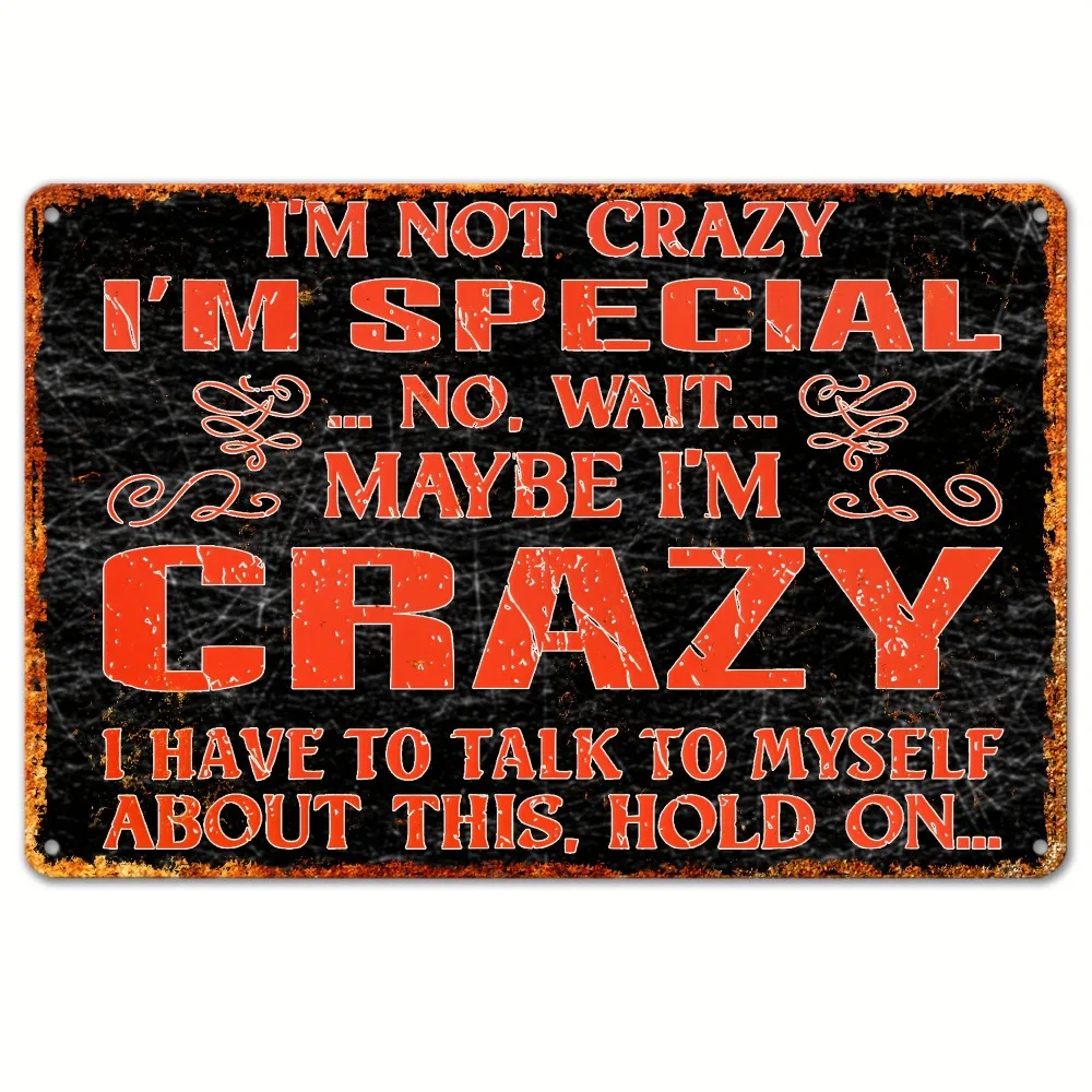 

I HAVE TO TALK TO MYSELE ABOUT THIS, HOLD ON.. Tin Sign Wall Art Decor Vintage Garage Wall Decor, Restaurant , Cafe Bar Club
