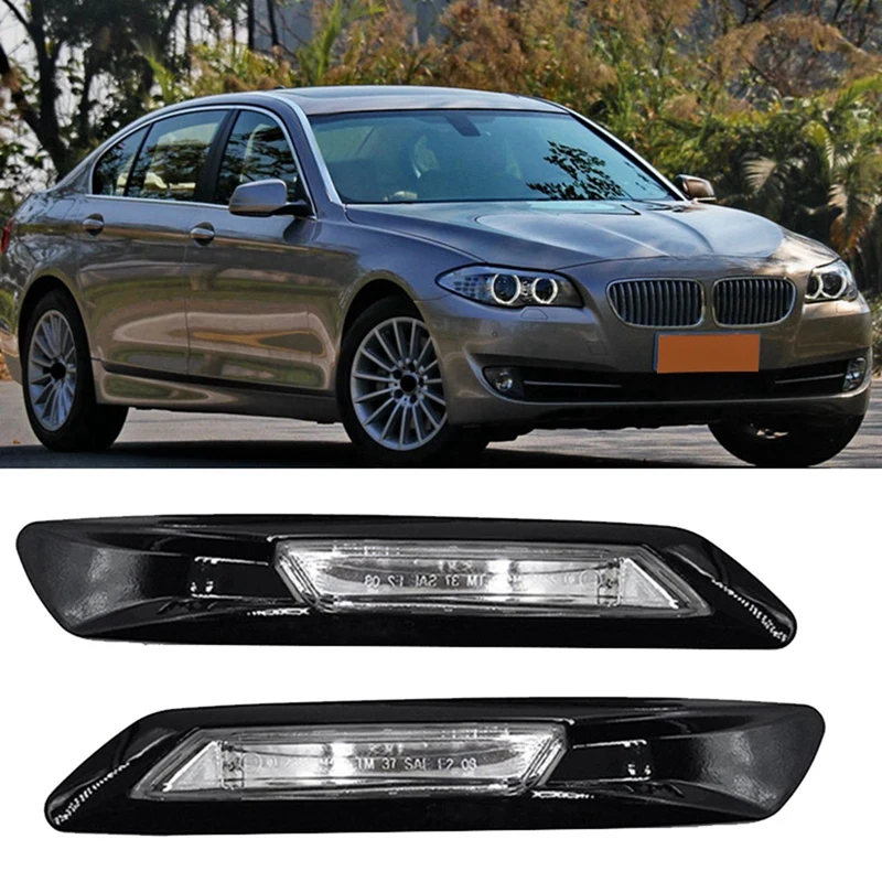 5X Car Front Side Marker Light Fender Light For BMW 5 Series F10 F11 F18 2011 2012 2013 63137154168 63137154170