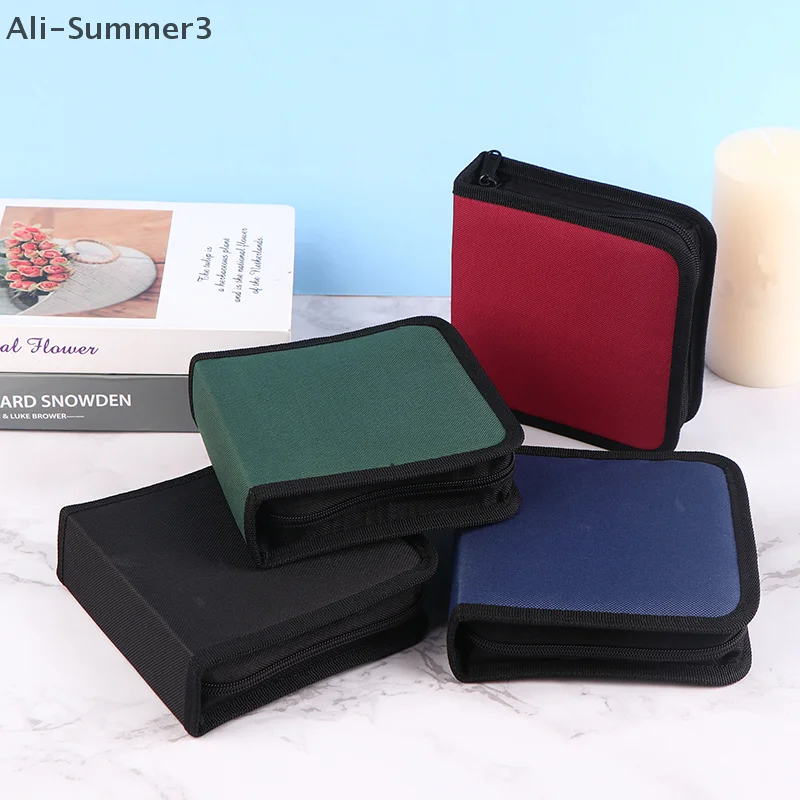 1Pc 40Tablets CD DVD Discs Oxford Handbags Storage Case CD/DVD Case CD Case Storage DVD Organizer Case DVD Booklet Holder