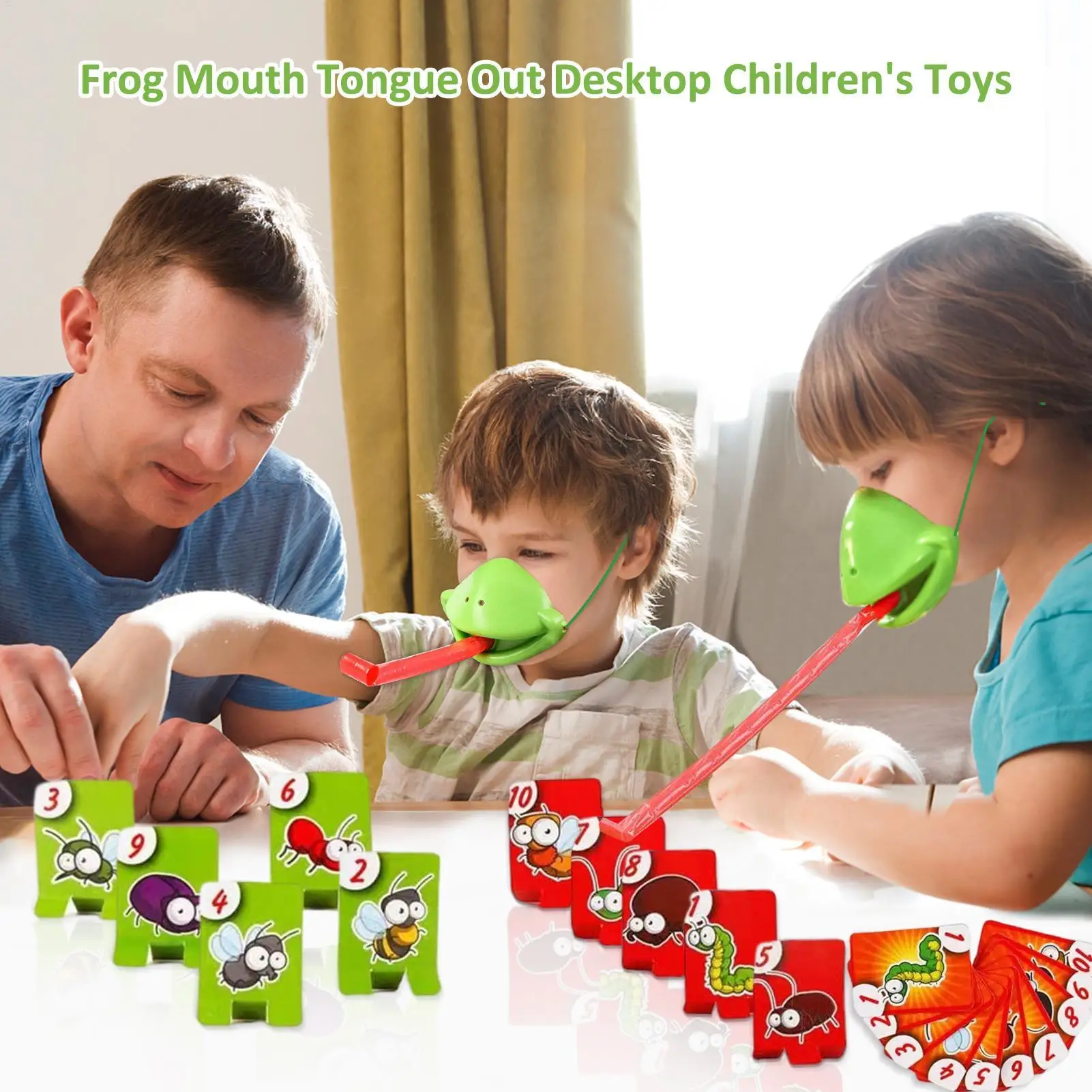 เกมกบ ฝาครอบปากกบ เป่าลิ้นออก เกมอินเทอร์แอคทีฟแบบเล่นหลายคน สำหรับเด็กและผู้ใหญ่ เล่นในงานปาร์ตี้ เกมกระดาน เกมบนโต๊ะ เกมสำหรับเล่นที่บ้านและเดินทาง