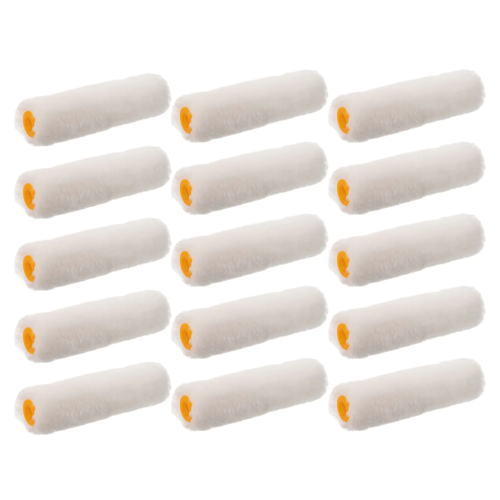 15Pcs Mini Paint Roller Set Cotton Sleeves High Density Paint Roller Kit Corner Detail Wall Painting Furniture Refinishing DIY