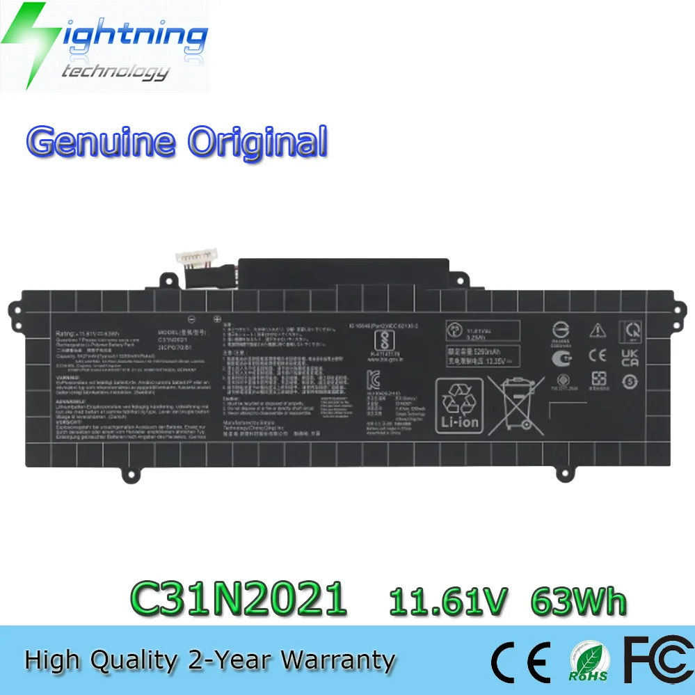 

Genuine C31N2021 11.61V 63Wh Battery for ASUS ZENBOOK 14X OLED UX5400E UX5401E UM5401QA
