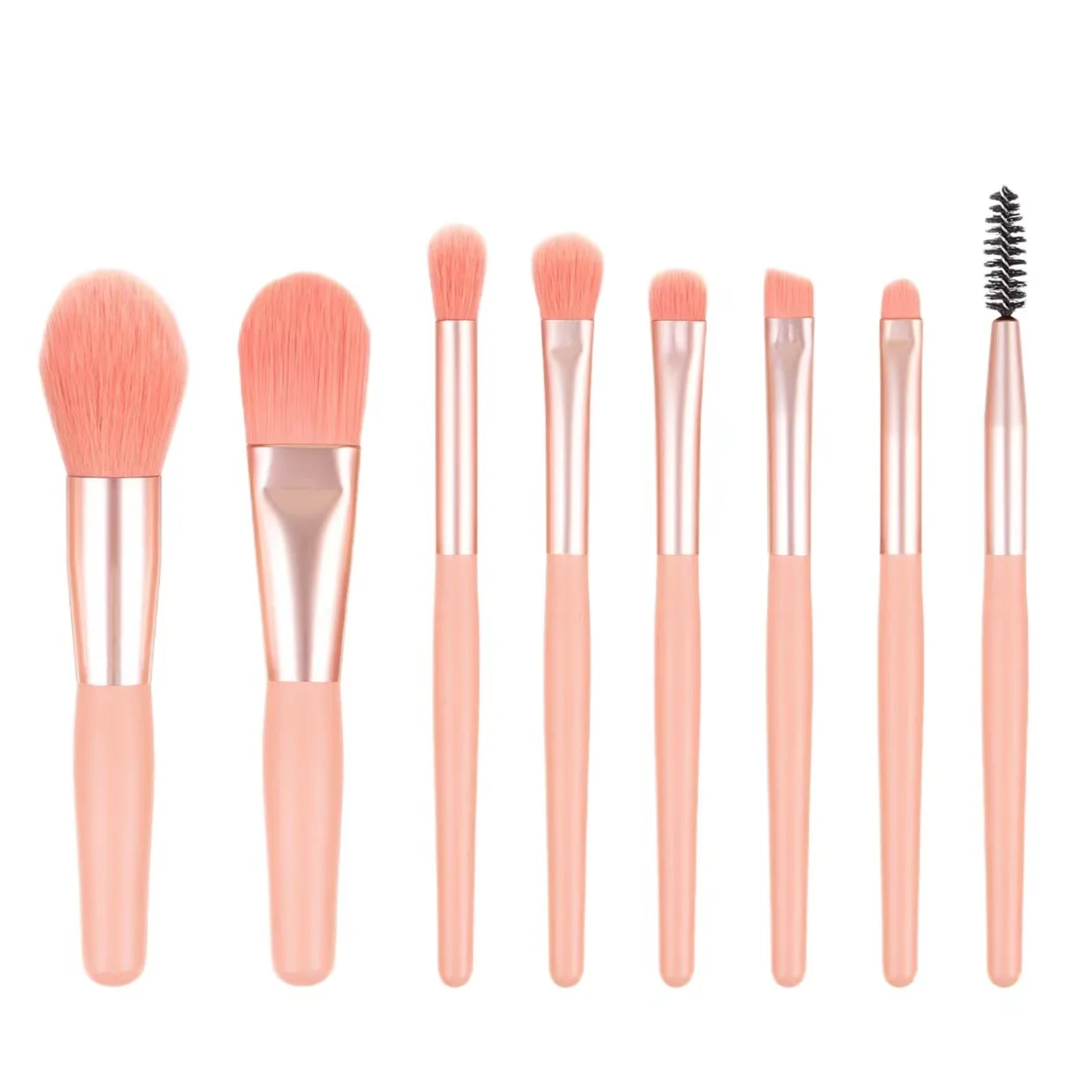 2025 nuevo 7/8 Uds Mini juego de brochas de maquillaje polvo sombra de ojos base colorete mezcla brochas de maquillaje para mujeres cosméticos de belleza