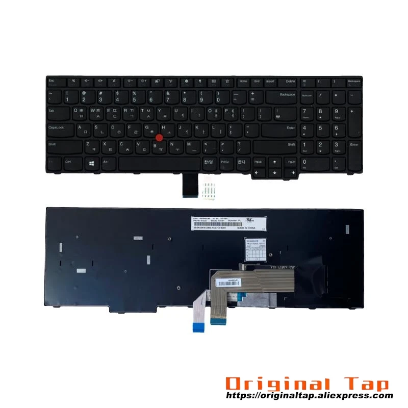 KR Korean Keyboard for Lenovo Thinkpad E570 E570c E575 01AX152 01AX192 01AX232