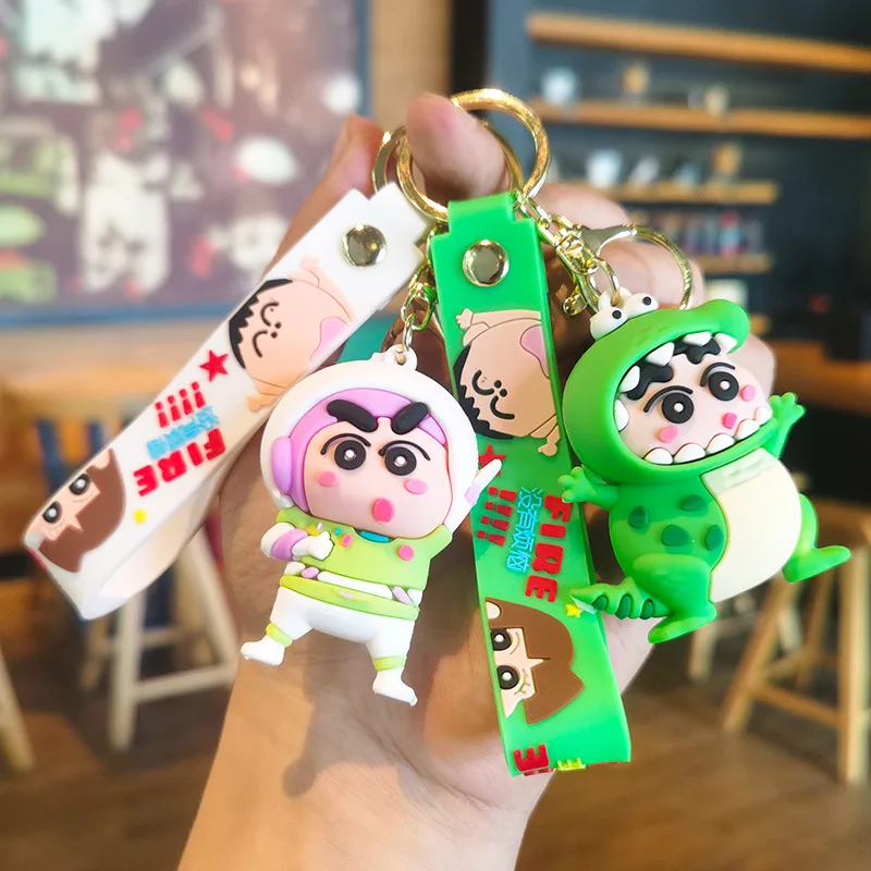 크레용 신짱 만화 크로스드레싱 키 버클 코믹 주변 상품 백팩 변신 장식 선물 어린이 키체인