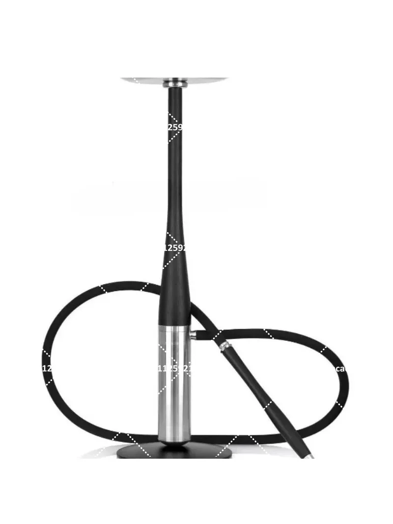 70cm Hookah Shisha Pipe, Premium Single Hose Setup with Bowl & Base for Bar Lounge