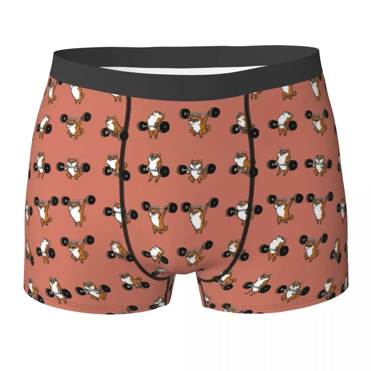 Boxer Underpants Shorts LIFTING Shiba Inu Panties Men's Soft Underwear for Homme Man Boyfriend Gifts