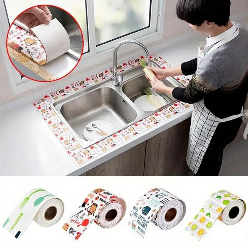 1 Roll Absorbent Sticker for Kitchen Window Sill Anti Frost Dew Water Absorbing Sink Sticker
