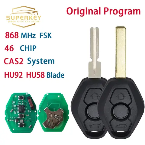 SUPERKEY 5WK49127 5WK49145 CAS2 CAS 2 System Remote Key Replacement 2 Track For BMW X5 E70 1 E87 3 E46 5 E60 E61 6 E63 E64 Serie