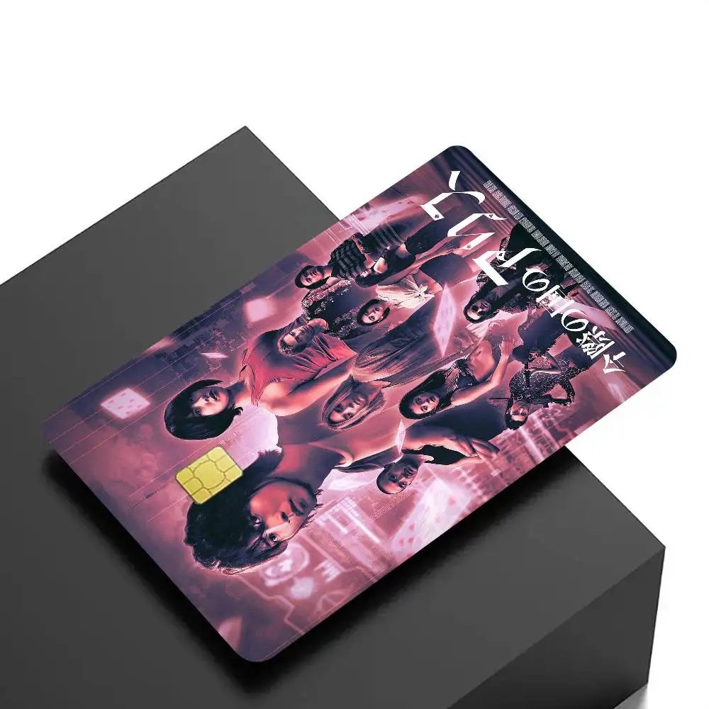 حار الإثارة التلفزيون أليس في بوردرلاند أنيمي الغطاء الأمامي لاصق غشائي الجلد لبطاقة الخصم الائتمان رقاقة صغيرة كبيرة #4