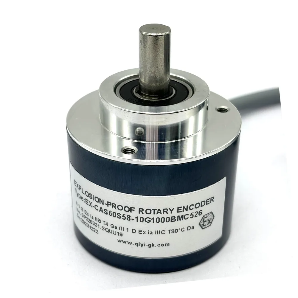 CALT 60mm Solid Shaft Explosion-proof Rotary Encoder CAS60S58-10G1000BMC526 1000p/r 10mm Shaft 5-26V NPN