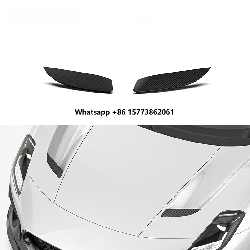 Dry Carbon Fiber Body Kit Front Fender Vent Trim for  MC20