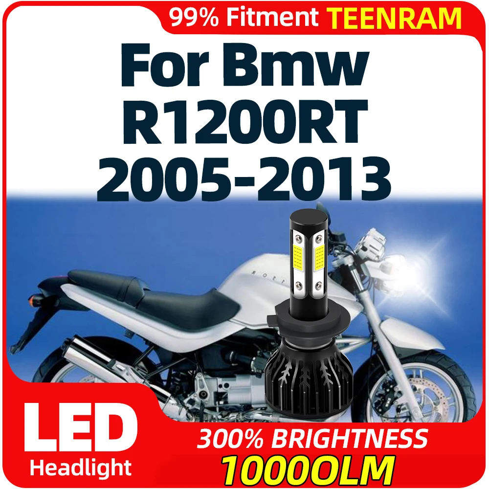 

1Pc H7 Led Moto Headlight 10000LM Motorcycle Headlamp 6000K White 12V For Bmw R1200RT 2005-2007 2008 2009 2010 2011 2012 2013