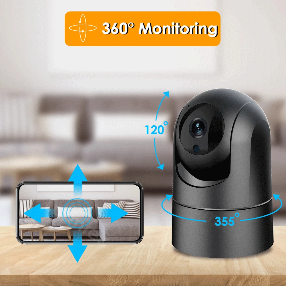 4MP IP Camera 5G WiFi 2K Baby Monitor 1080P Mini Indoor CCTV Security Camera Auto Tracking Audio Video Surveillance Camera Alexa