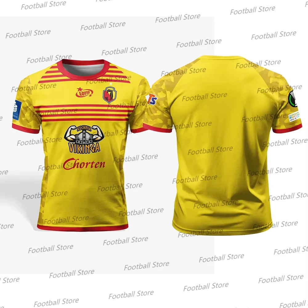 

2025 Poland Football Shirt Summer Men Boy Football Shirt Jagiellonia Białystok Kit Odzież Sportowa Polska Football Adult KID KIT