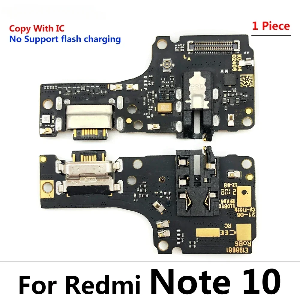 Voor Redmi Note 10 / Redmi Note 10S Usb Oplaadpoort Mic Microfoon Connector Belangrijkste Moederbord Lcd Flex Kabel Vervanging Deel