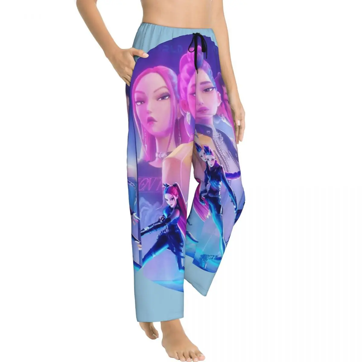 

Huntrix Kpop Demon Hunters Pajama Pants Soft Comfy Elastic Waist Pajamas Women Sleepwear Bottoms Sleep Plus Size Home Trousers