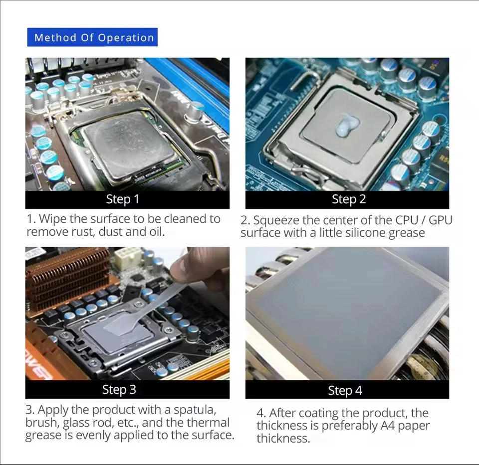 HY410/510/610 30g silicon thermal paste heat transfer lubricant CPU GPU chipset notebook computer refrigeration injector