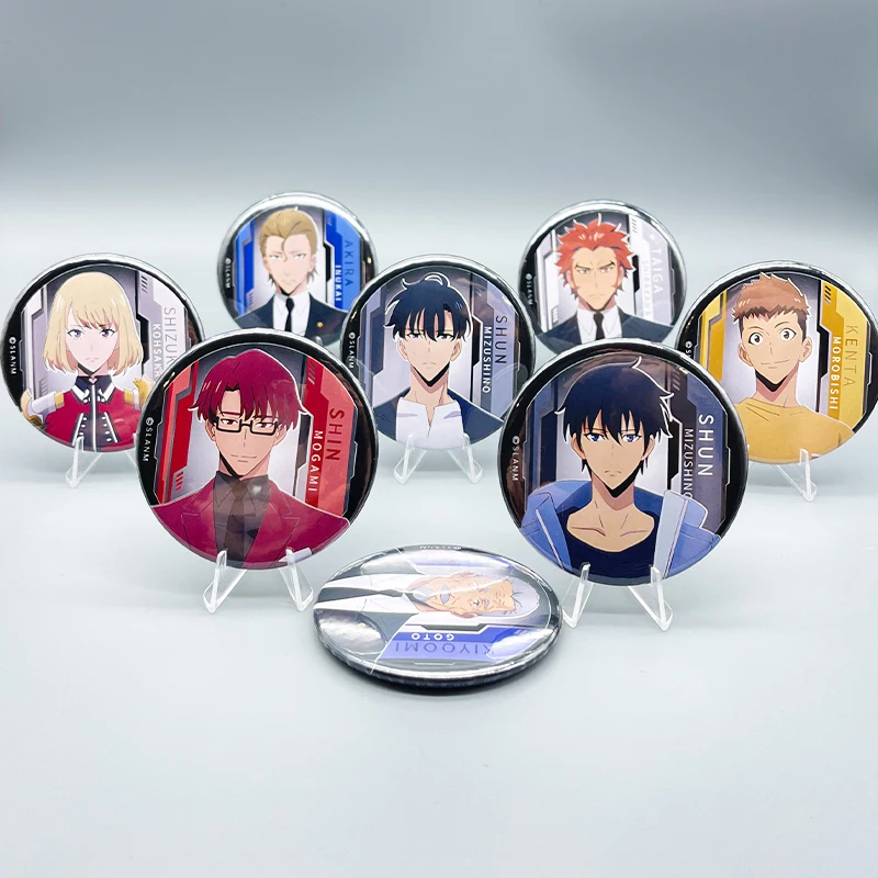 Anime Solo Leveling Cartoon Style Badge Funny Brooches on Backpack Clothes Handmade Round Enamel Pins for Jewelry Gift Accessor