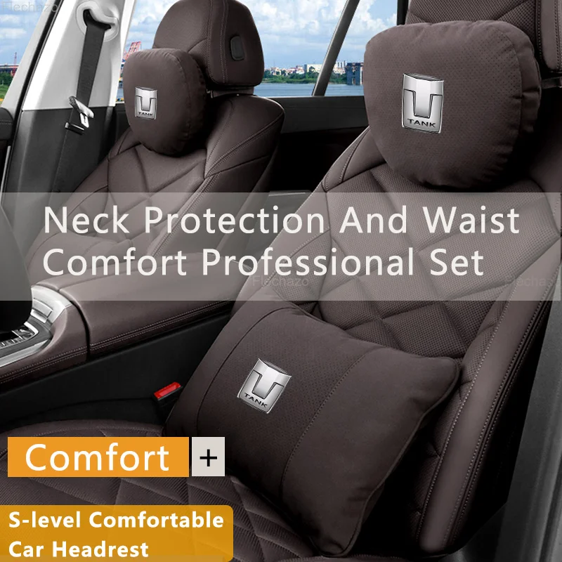 

NEW Car Headrest Neck Support Seat Design Soft Car Neck Pillow Waist Pillow For Great Wall GWM Tank 300 City 300 Border 400 500
