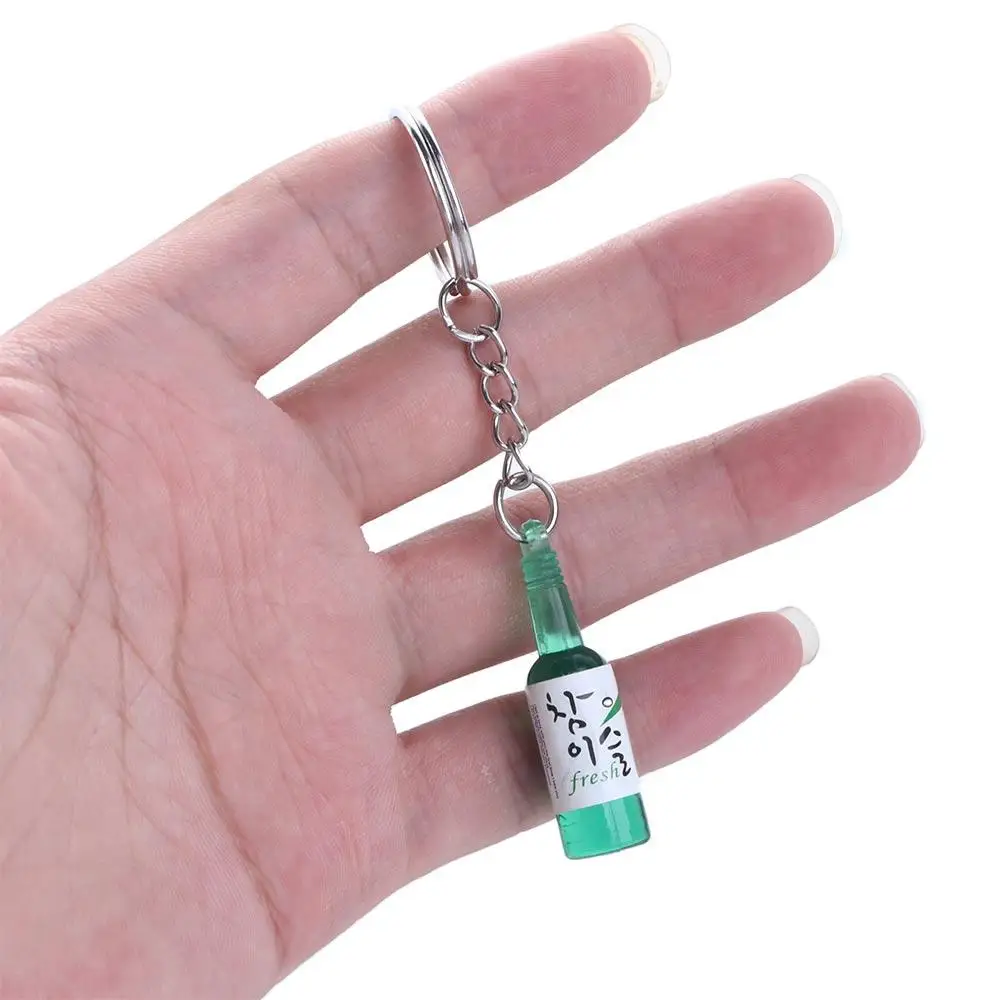 Keyring Pendant Decoration  ​Accessions Simulation Trinket Car Key Accessories Soju Cans Keychain Simulation Soju Cans Keyring