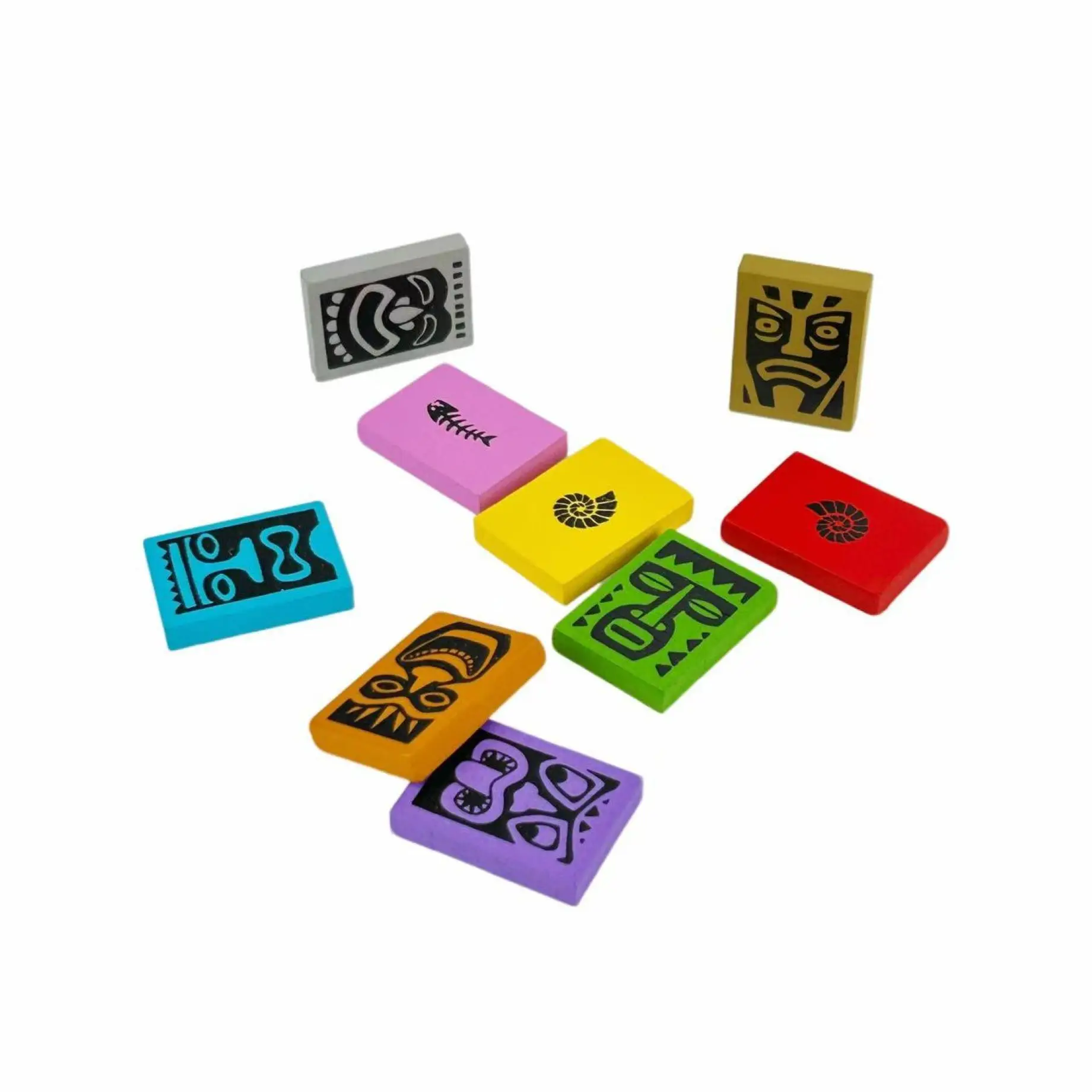 لعبة لوحة Tiki Topple التكتيكية النسخة الإنجليزية الصينية الإستراتيجية لعبة الحفلات الممتعة 2-4 PeopleMini Box
