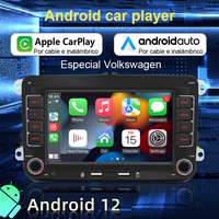 Multimedia car radio with GPS Android player Universal, Carplay, Wifi, for Volkswagen Golf 5, 6, Polo, Passat B6, B7, CC, Skoda