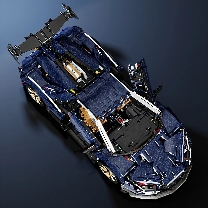 4106PCS Tecnico 1:8 Lambor Cielo Stellato Supercar Building Blocks Velocità Meccanica Modello di Veicolo Da Corsa Mattoni Giocattoli Per Il Capretto MOC