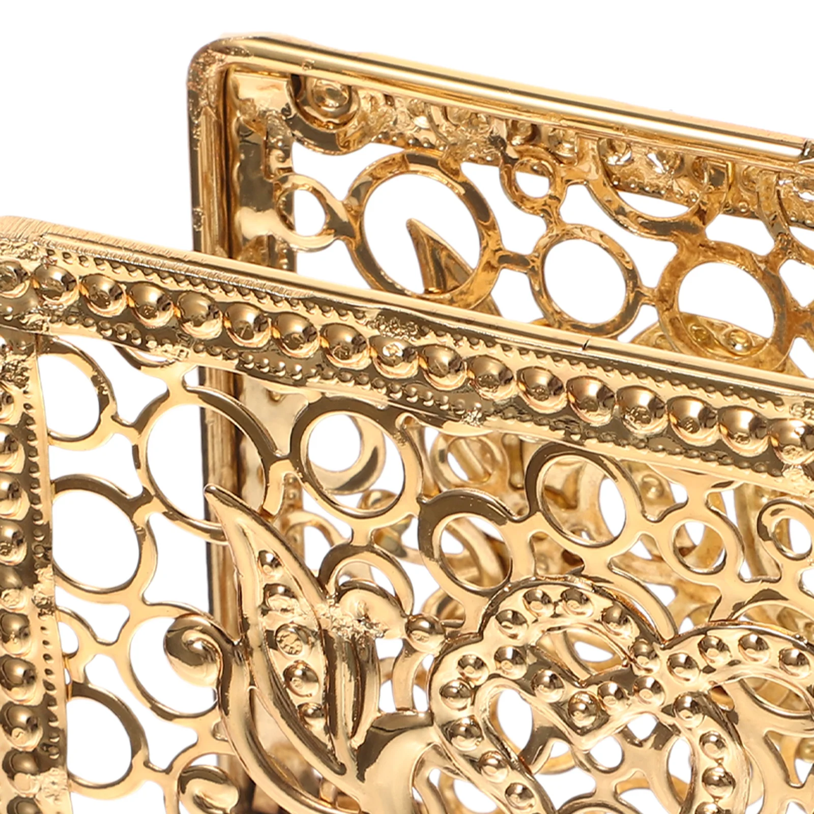 

Retro Metal Napkin Holder Freestanding Serviette Rack Tabletop Kitchen Bathroom Decorative Napkin Stand Small Space Storage