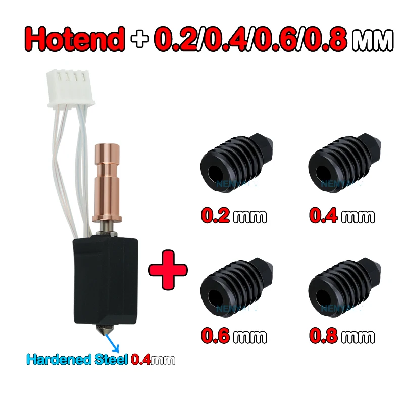 Für Anycubic Kobra S1 Hotend Keramikdüse Kobra S1 Combo Kopf S1C 3D-Drucker 24 V 48 W Schnelle Erwärmung 320 ℃ Zubehör für 3D-Drucker