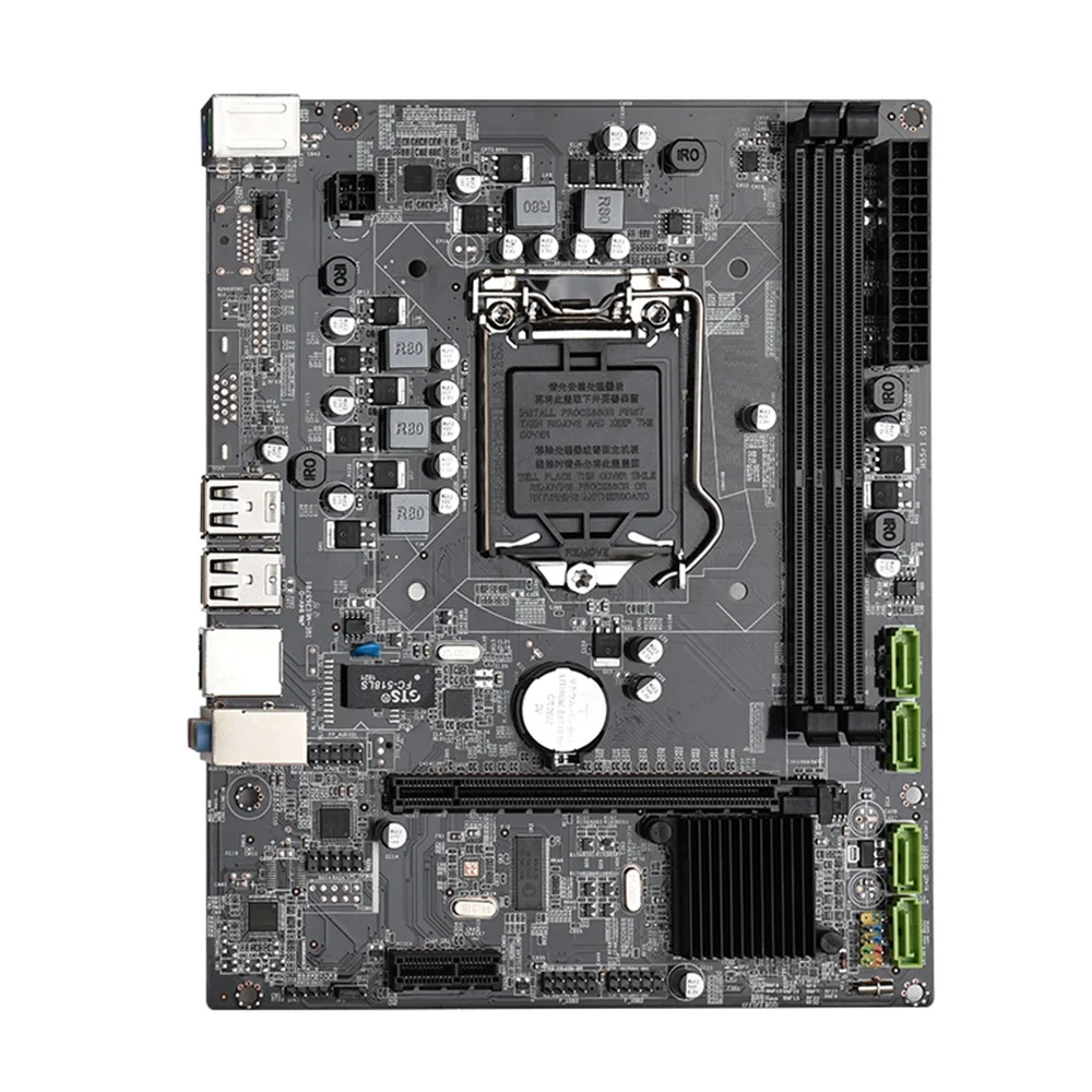 

P55 Mining Motherboard PCI-E1X to USB2.0 GPU Slot LGA1156 Support DDR3 DIMM Computer Motherboard