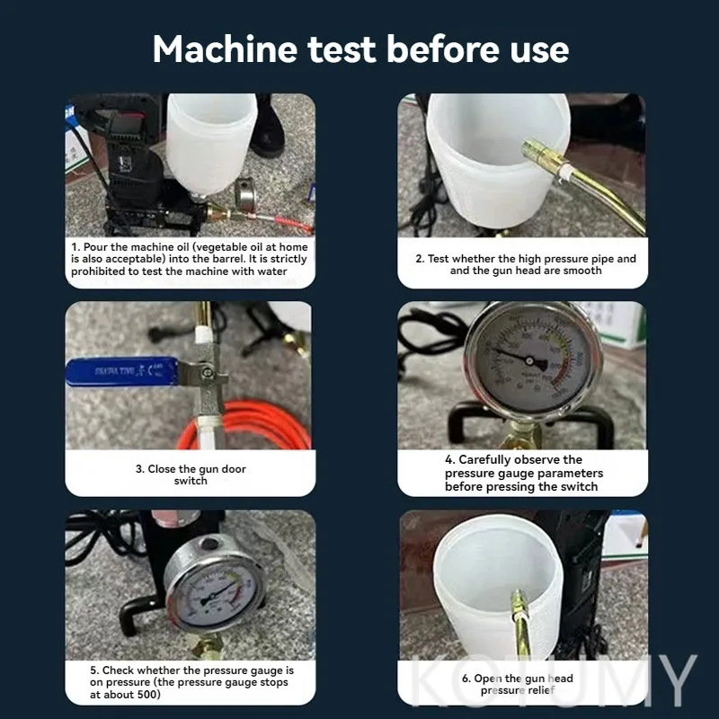 Imagem -02 - Bomba de Injeção o Máquina de Rejuntamento Impermeável Conectando Alta Pressão Equipamento de Construção de Alta Pressã