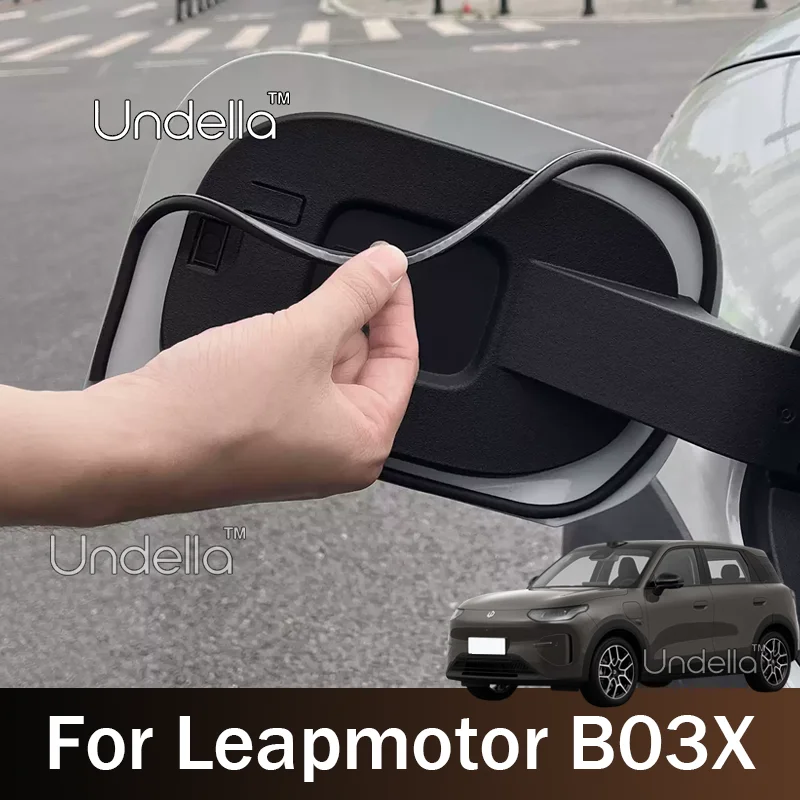 For Leapmotor B03X 2026 2027 Car Charging Port Cover Silico Seals Trim Waterproof and Dustproof Protective Frame Car Accessories