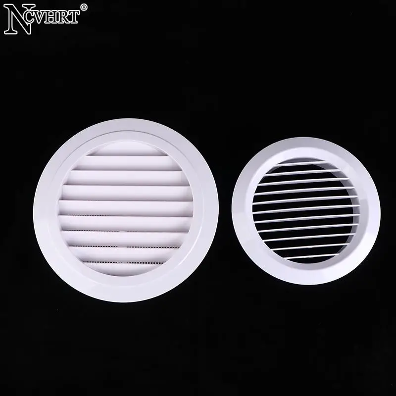 ABS Air Vent Grille Louver Kitchen Bath presa d'aria sistema fresco copertura di ventilazione dell'aria regolabile condotto rotondo foro per parete del soffitto