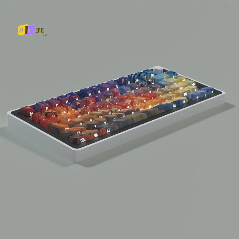 

A13E-Starry Skys Cherry Keycaps PBT Material Side Letter Dye-Sub Keys Caps For Mechanical Keyboard ISO ANSI Layout