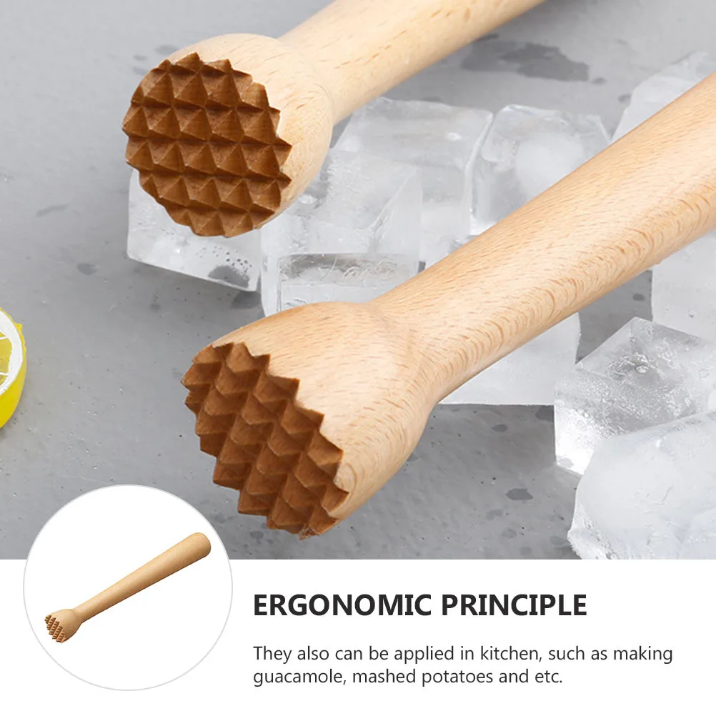 

Wooden Muddler Bar Mixing Rod Sturdy Swizzle Stick For Cocktail Mojito Ice Crushing Mashed Fruit Crusher Beech Pestle