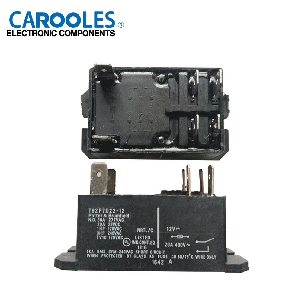 T92P7D22-12  T92P7D22-24 Power Relay 30A 277VAC 6 Pin