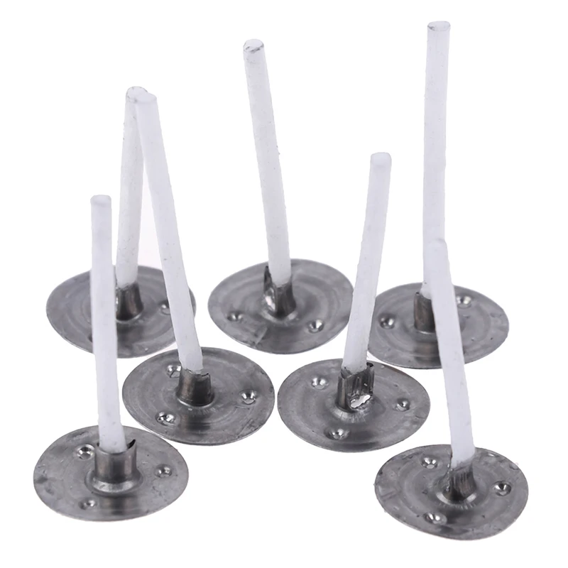100Pcs Candles Mold Wick Tabs Eco-Friendly Candle Sustainer Making pure cotton