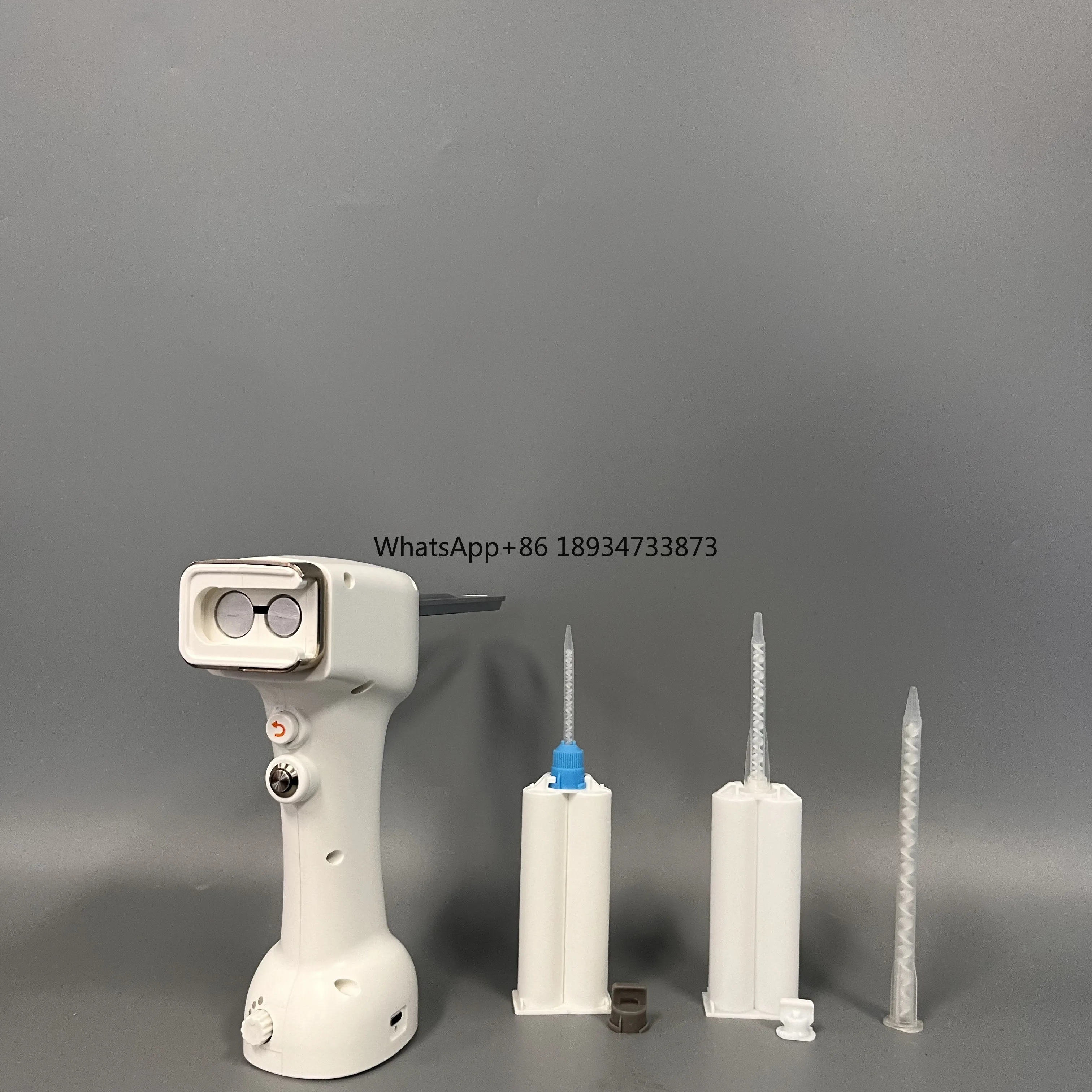 50ml 1:1/2:1 Dental Silicone Rubber Electric Power Caulking Gun use for 50ml dual cartridge and mixing tube