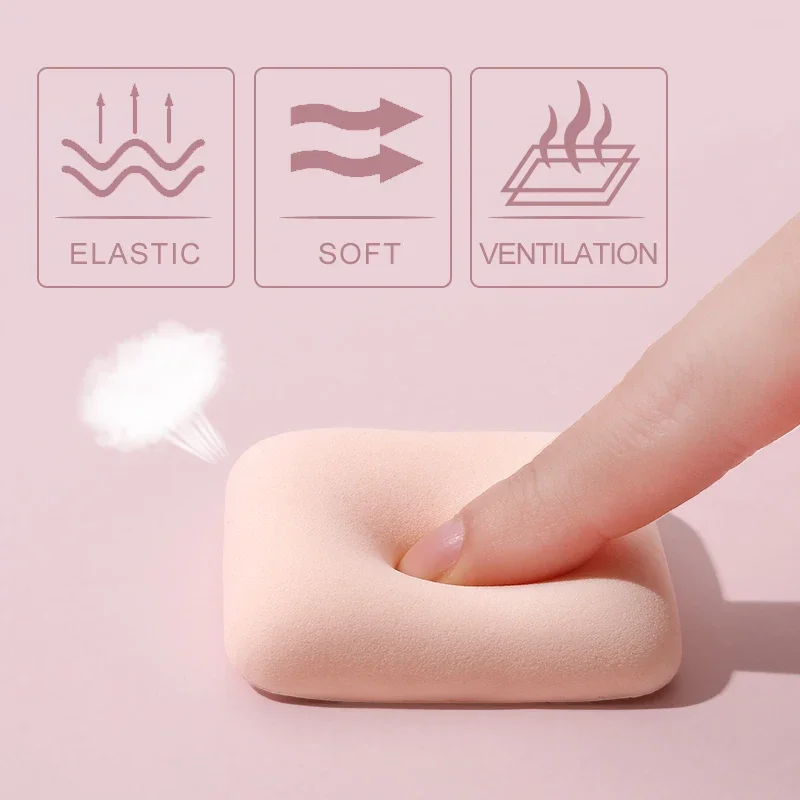 Combined 3Pcs Soft Cute Makeup Puff Set Dry Wet Cosmetic Sponge Cushion Puff Foundation Cream Blender Makeup Tools Accessories