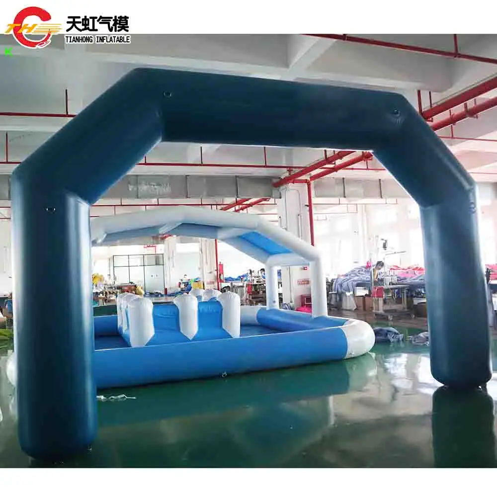 Fast Ship 5x3m Air Tight Inflatable Arch Gate for Sport Event Commercial Advertising Blow Up Air Archway OEM Logo Acceptable