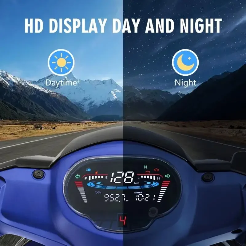 C63D Digital Dashboard Meter Speedometer For Crypton Fi 114 Real Time Speed Tracking