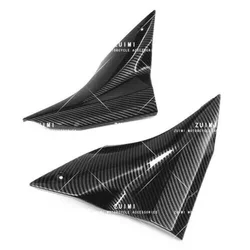 Carbon Fiber Gas Tank Side Trim Cover Fairing For KAWASAKI Ninja ZX10R 2006 2007