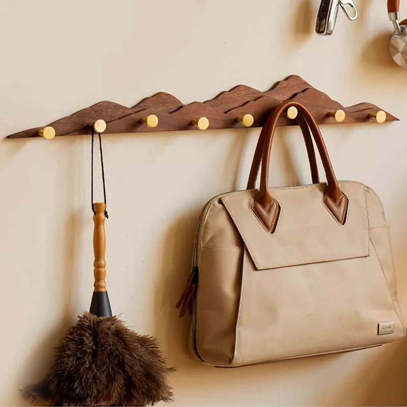 rf-Display Space Saving Coat Racks Wooden Clothes Minimalist Indoor Coat Racks Hanging Hallway