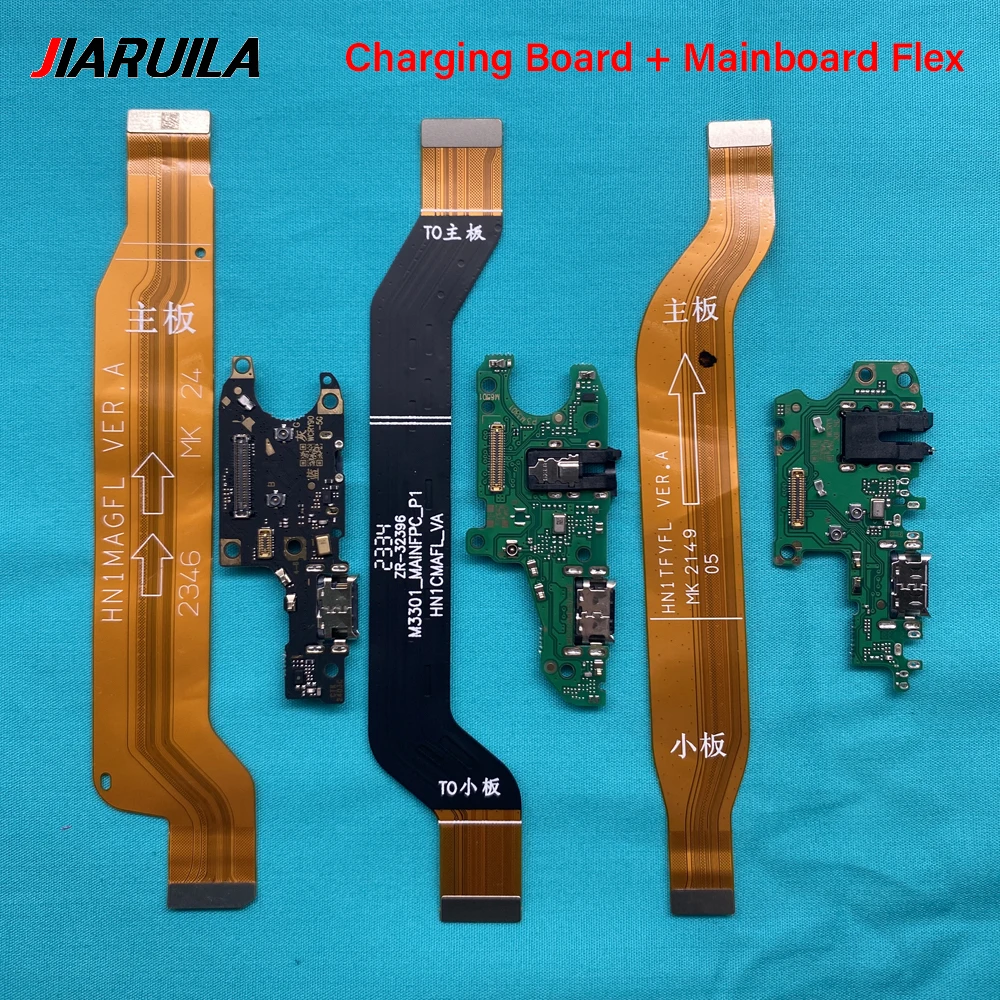 10Pcs , Fast Charger Main Charging Port Board For Huawei Honor 60 SE 70 Pro 80 X7 X8 4G Y91 Motherboard Connect USB Dock Flex