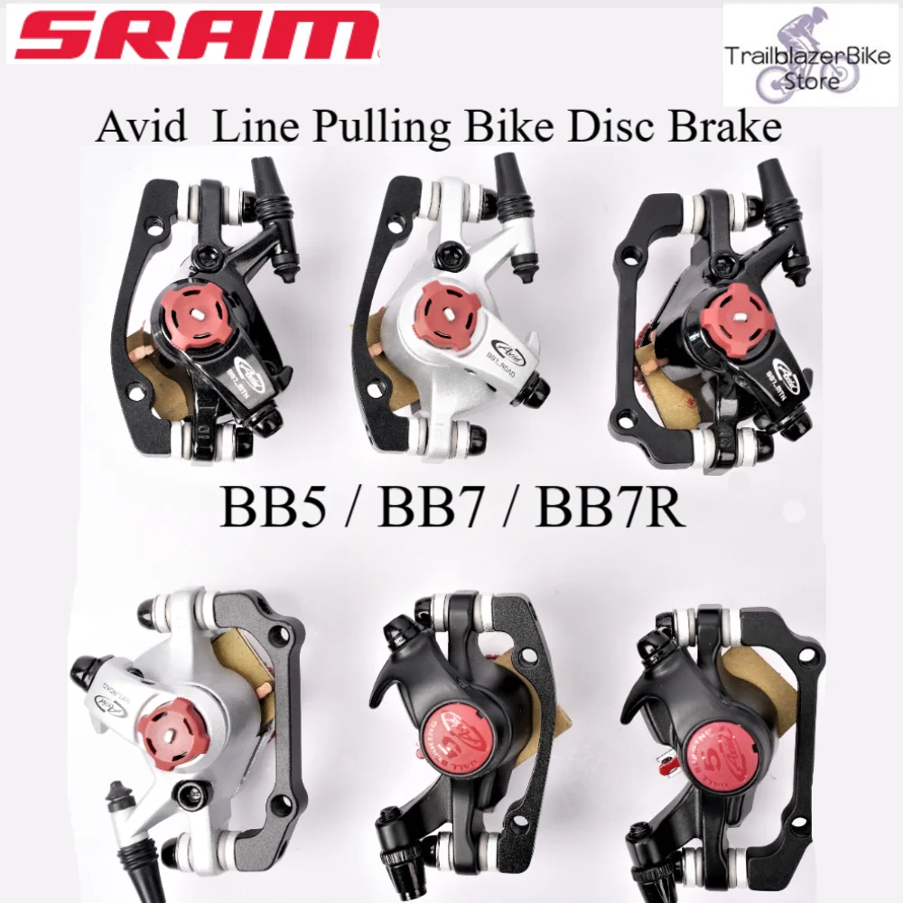 sram Line Pulling Bike Disc Brake Sets AVID BB7 BB7R BB5 Aluminum Alloy Mechanical MTB Mountain Bicycle Brake Caliper Front Rear