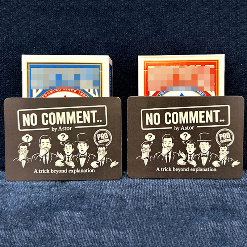 Версия No Comment PRO от Astor Magic Tricks Destiny Card Prediction Magia Крупным планом Уличные иллюзии Уловки Ментализм Реквизит