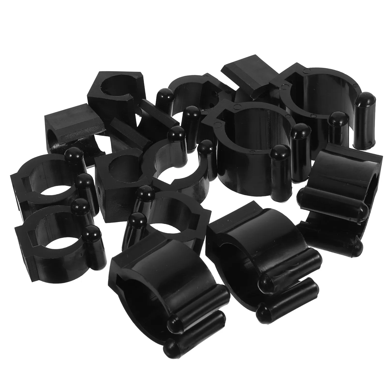 

15Pcs Billiards Cue Holder Wall Mount Clamp for Pool Table Accessories Cue Stick Organizer Stable Adjustable Table Tennis