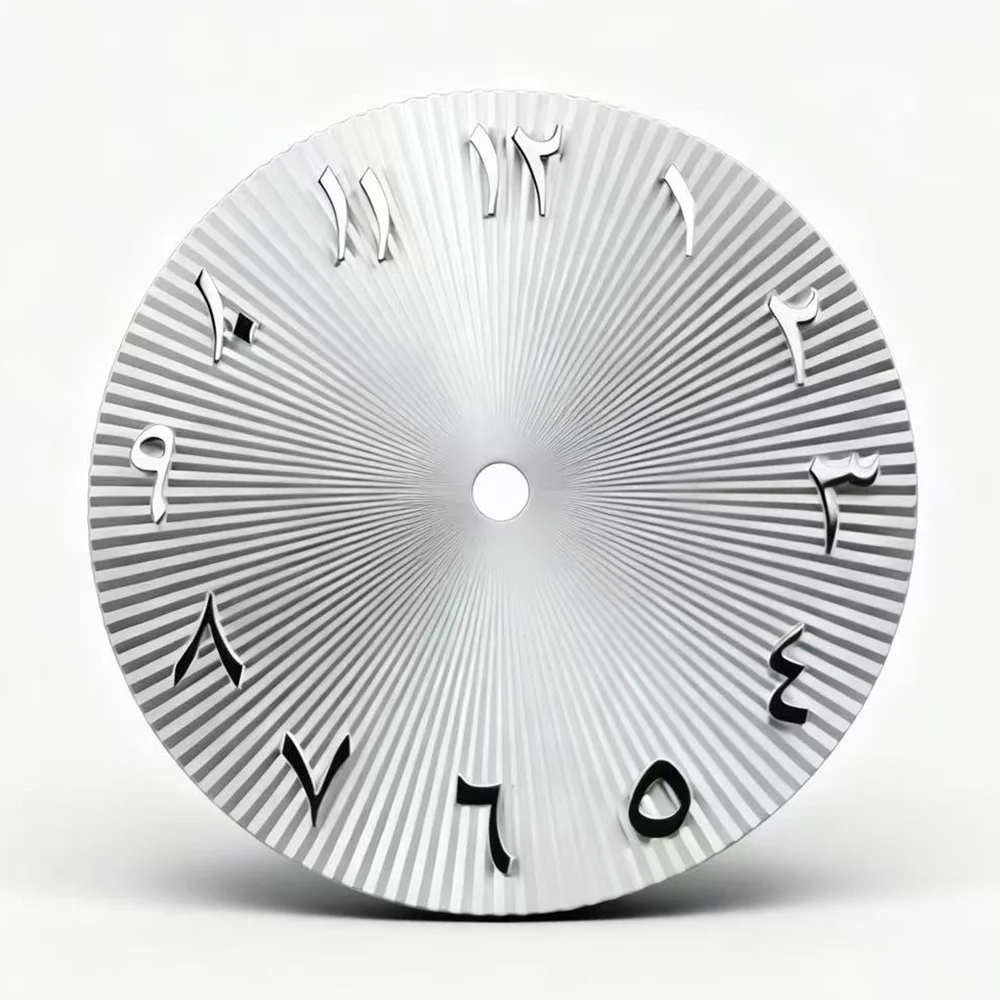 28.5mm dial NH35 dial metal Arabic text dial suitable for NH35/NH36 movement watch parts replacement accessories